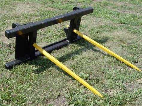 bale spear for skid steer|skid steer bale spear plans.